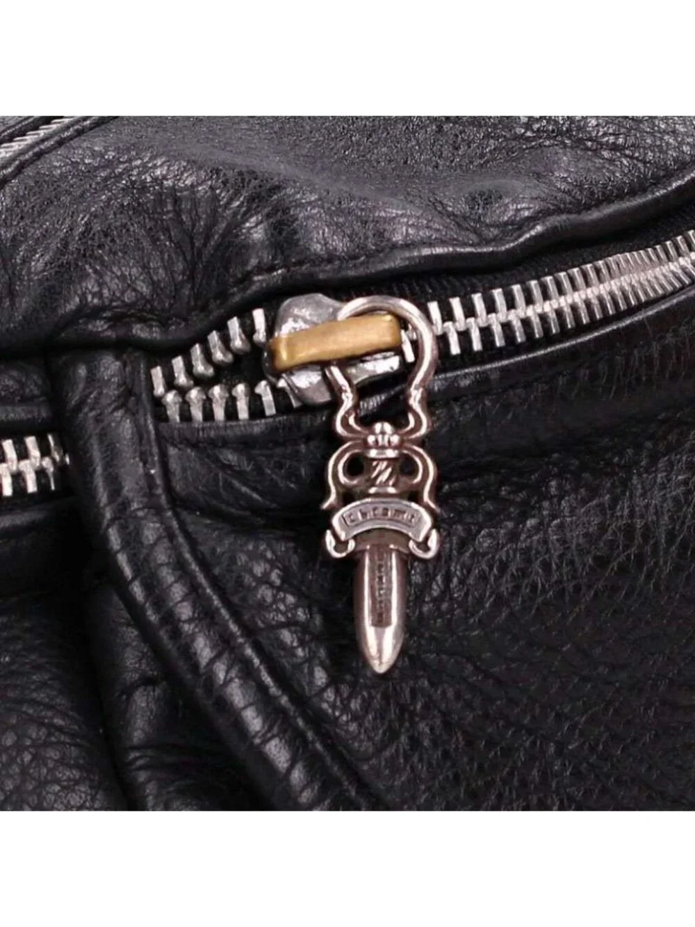 Chrome Hearts 1 Snat Pack Dagger Zip Gun Slinger Belt Leather Bag